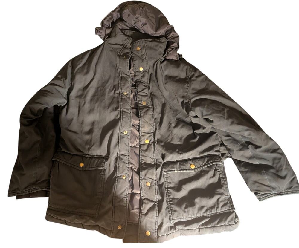 WearGuard Jacket Mens Navy Hooded Insulated Parka Workwear Winter Style 82405 M